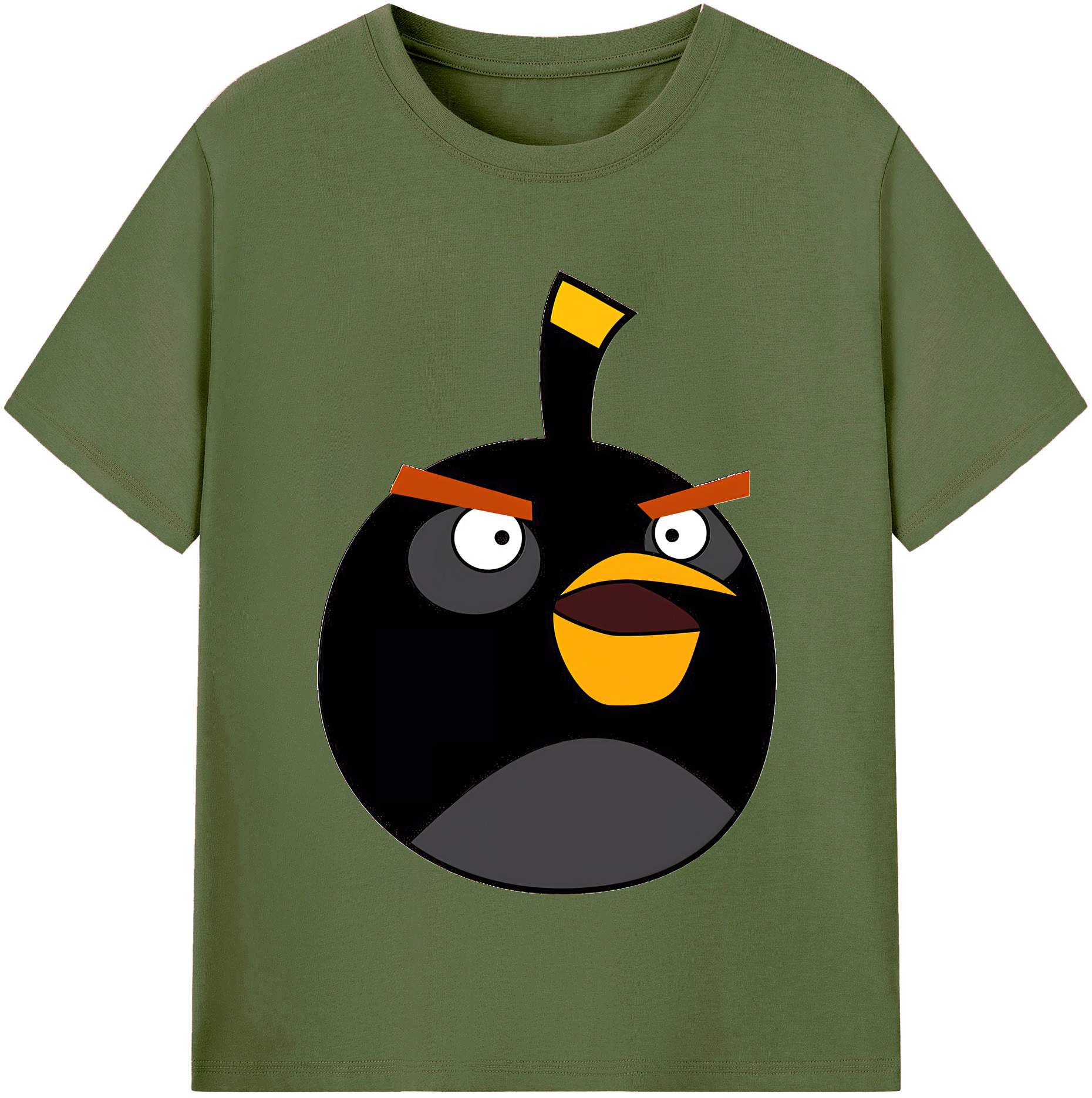 （画像用） Angry Birds アングリーバード 綿100％半袖Tシャツ（フロントプリント）